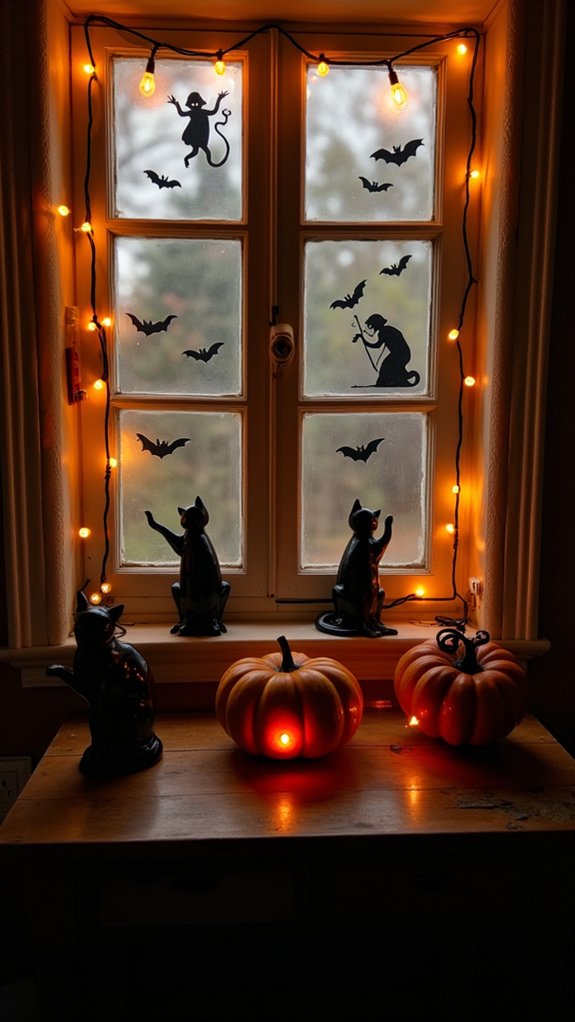haunting window decoration clings