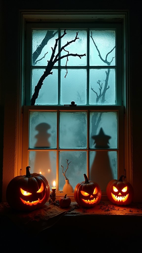 haunting window displays technique