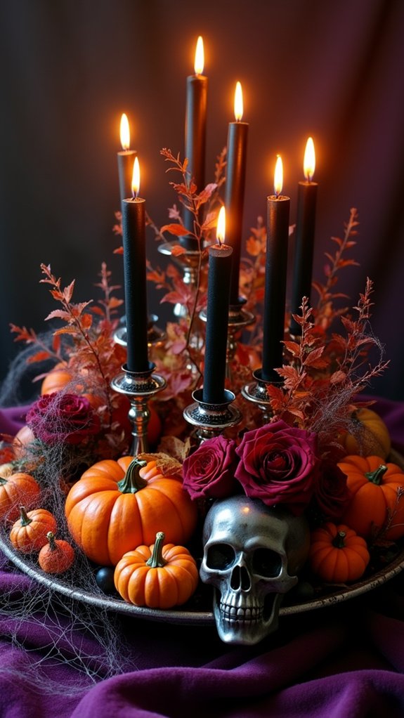 hauntingly beautiful candle arrangements