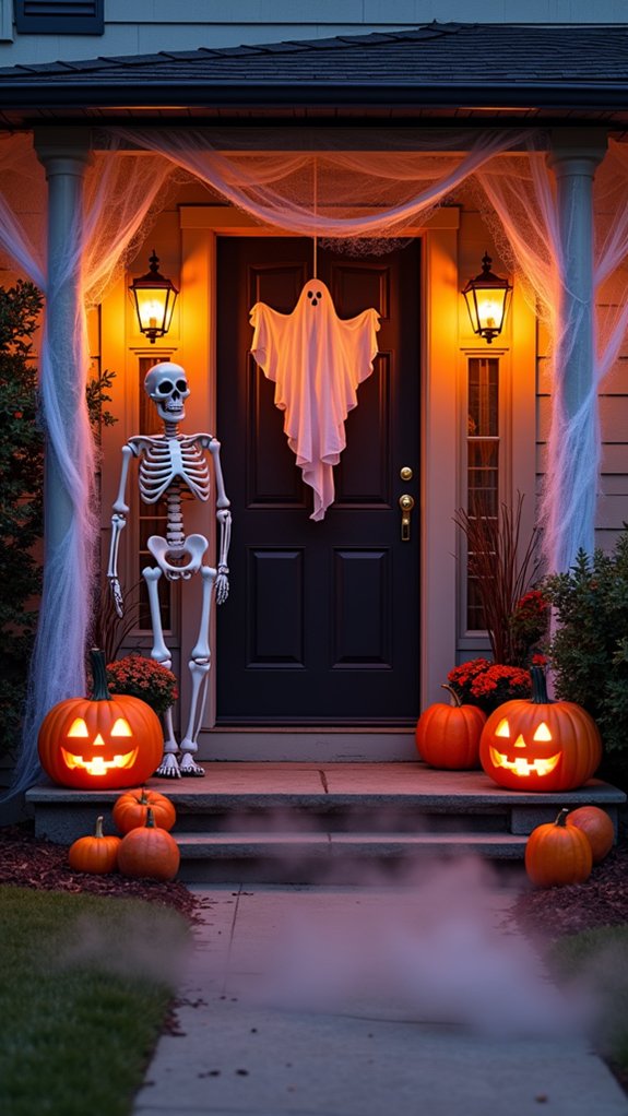 interactive halloween entryway props