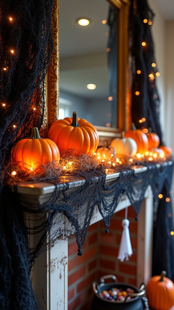 interactive halloween mantle activities