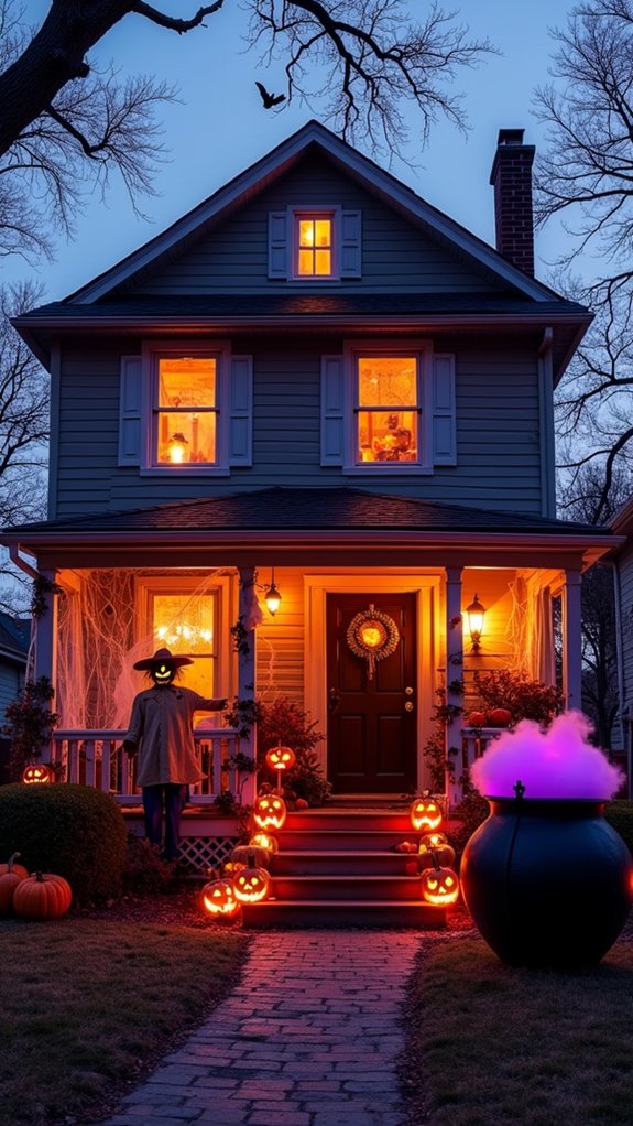inviting halloween signage decor