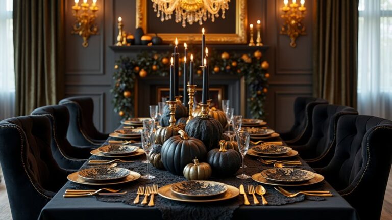 luxe halloween decor inspiration