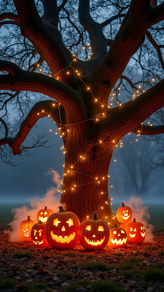 magical illuminated outdoor space