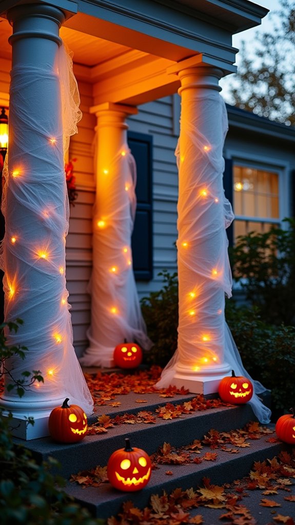 mummy wrapped columns decoration tips