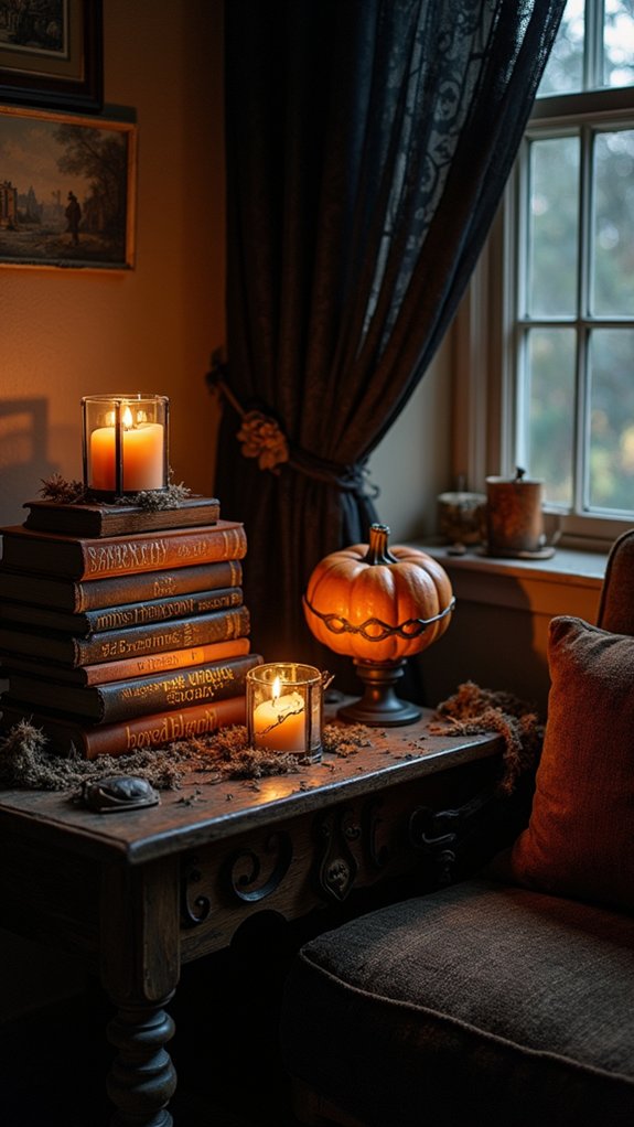 mysterious book halloween decor