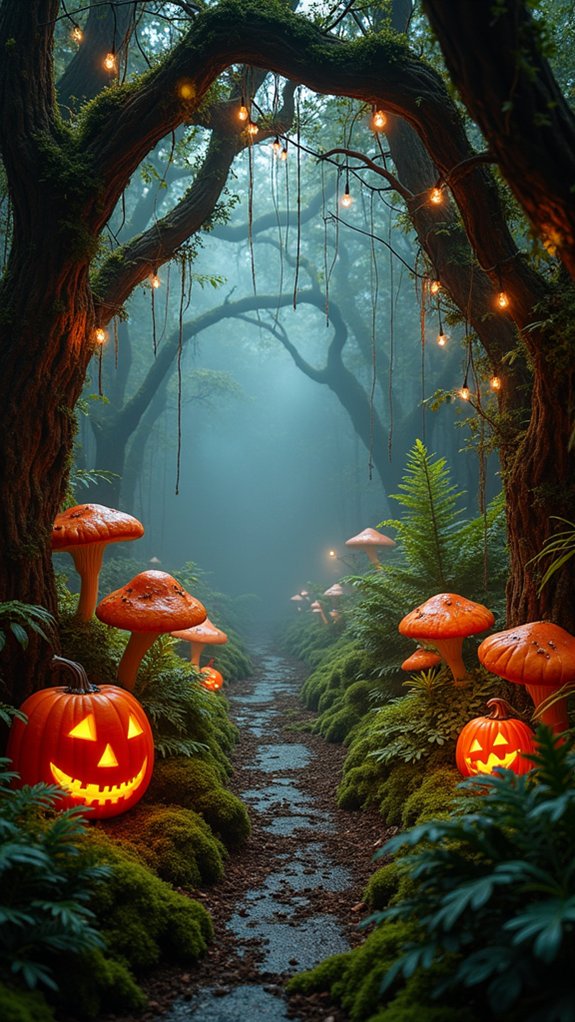 mystical forest halloween decor
