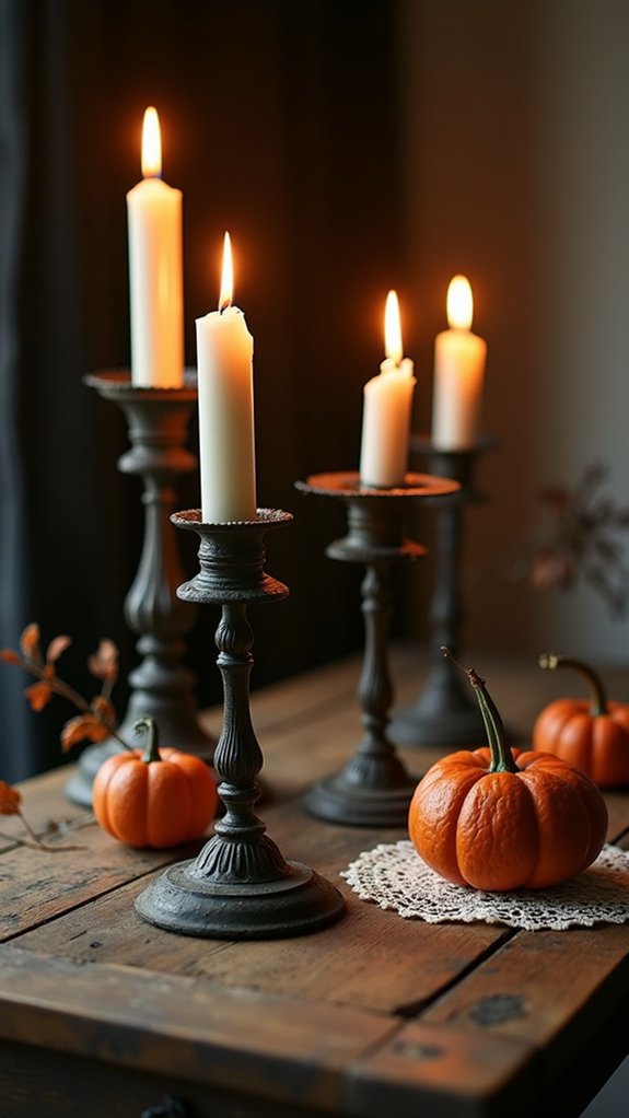 nostalgic candle holder ambiance