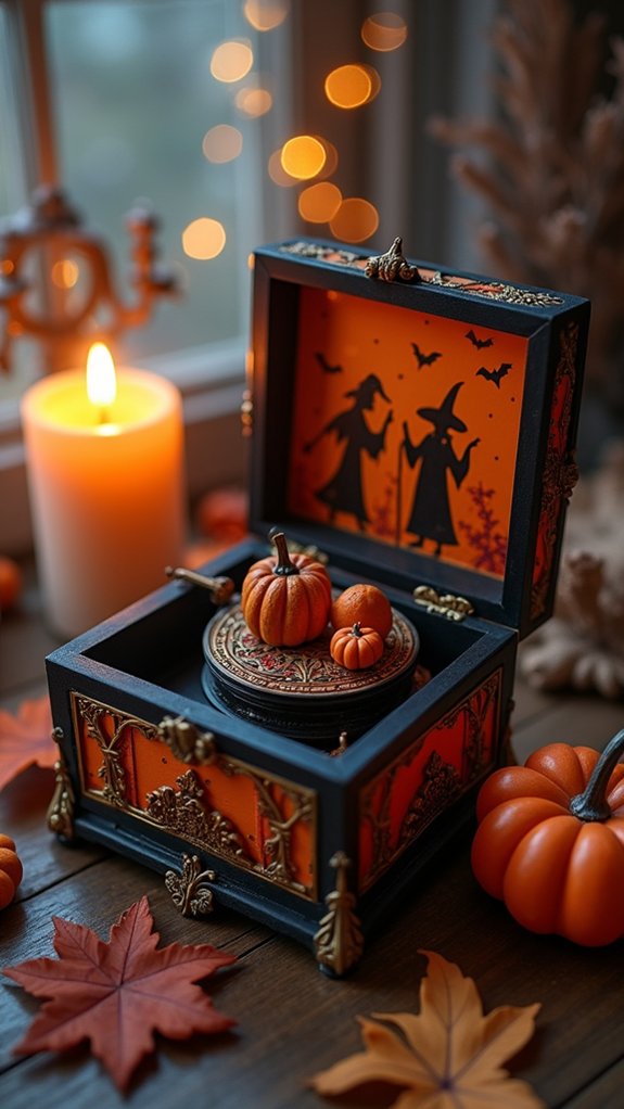 nostalgic halloween music boxes