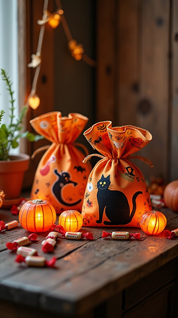 nostalgic halloween trick or treat bags