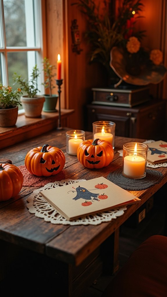 nostalgic retro halloween cards