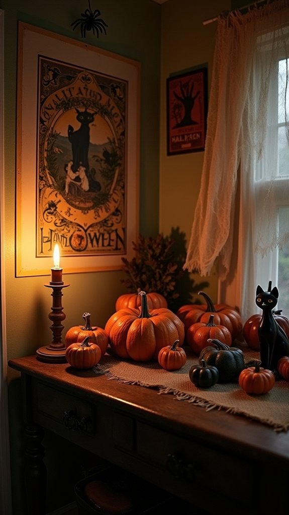 nostalgic vintage halloween decor