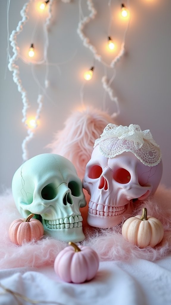 pastel skulls for halloween