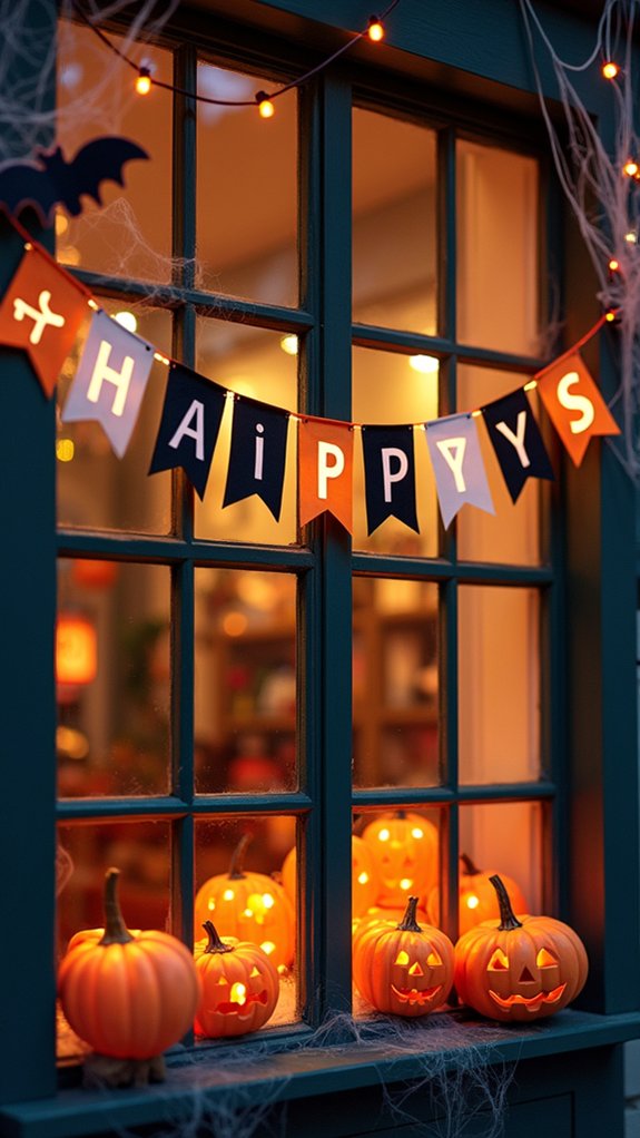 playful halloween decorative banners