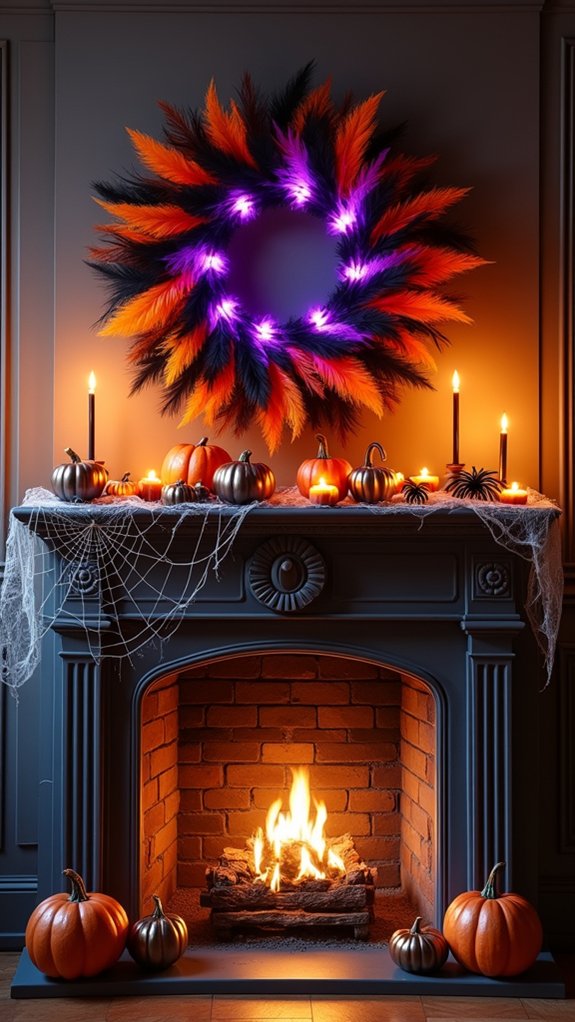 playful halloween wreath decorations