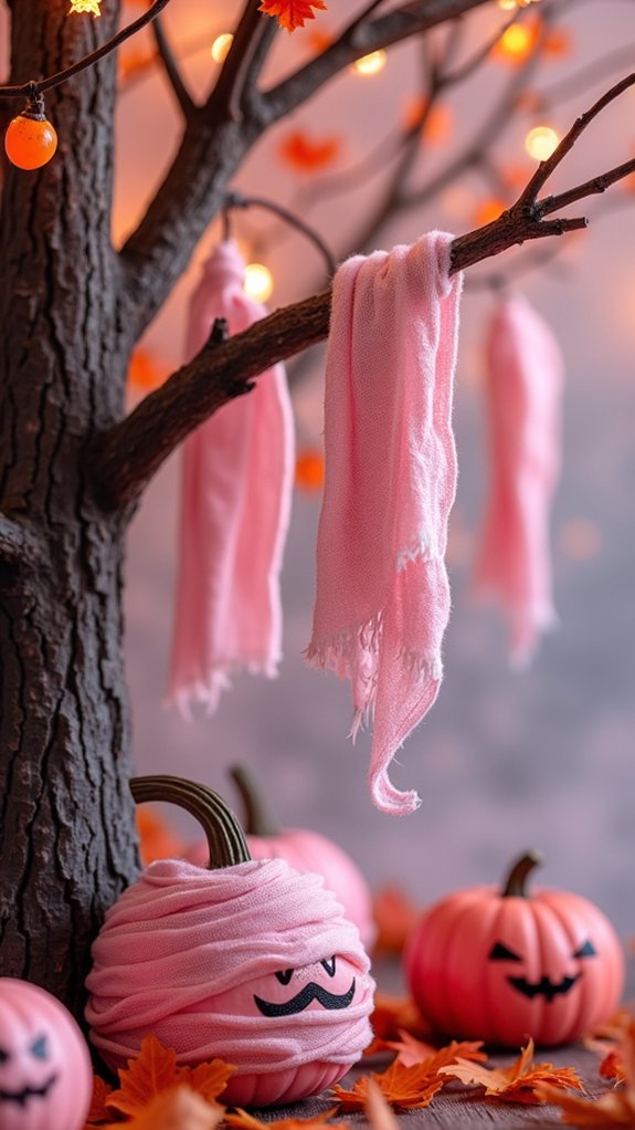 playful pink mummy decorations