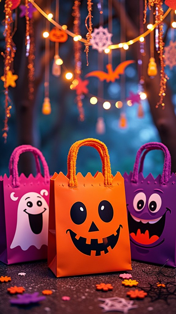 playful reusable halloween bags