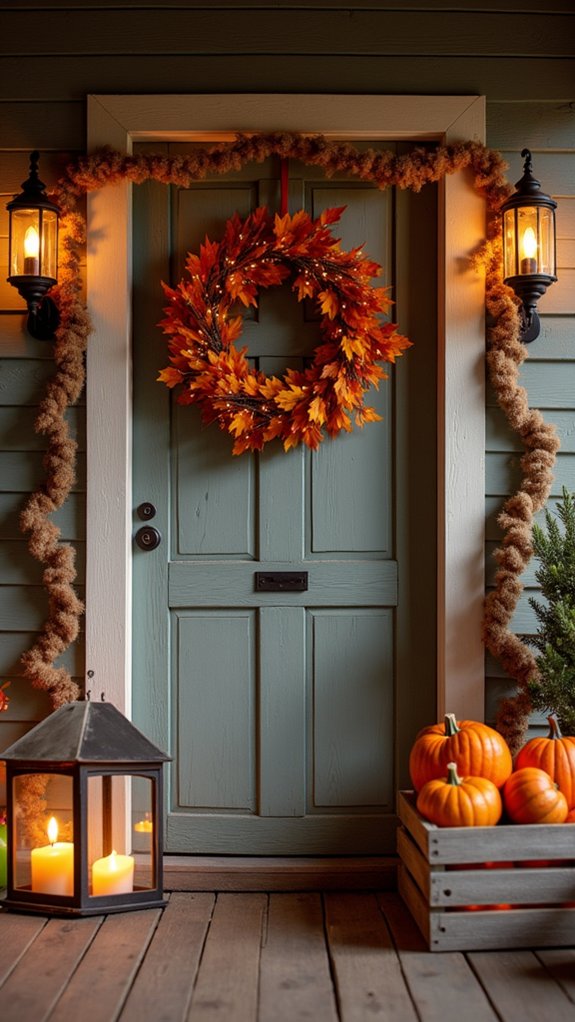 rustic halloween wreath decorations