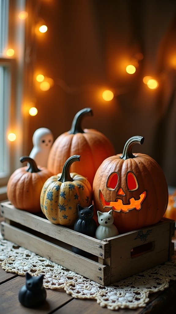 rustic vintage pumpkin decor