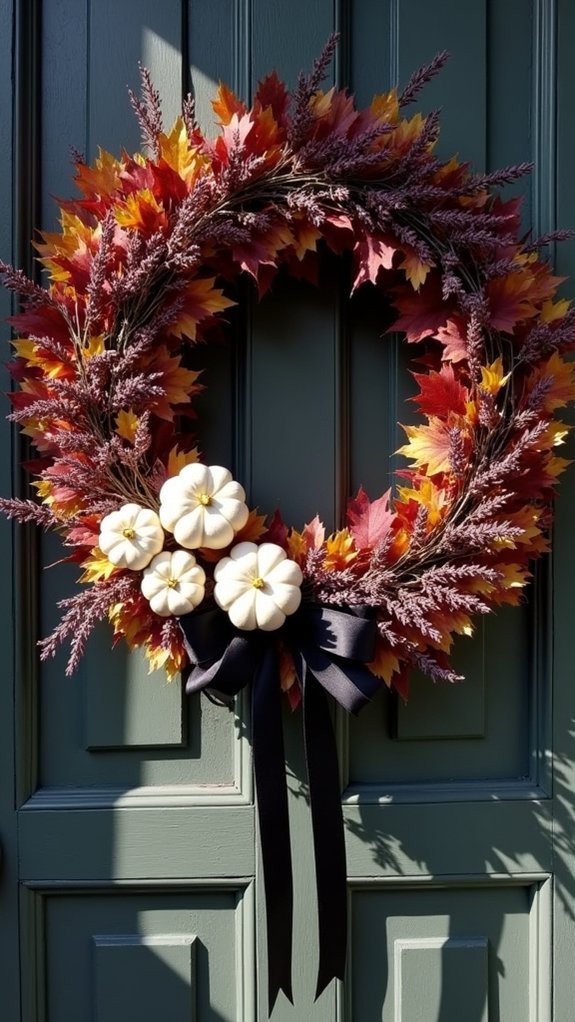seasonal foliage wreath elegance