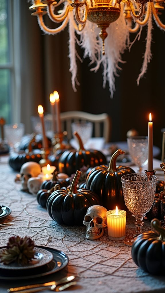 sparkling halloween dining transformation