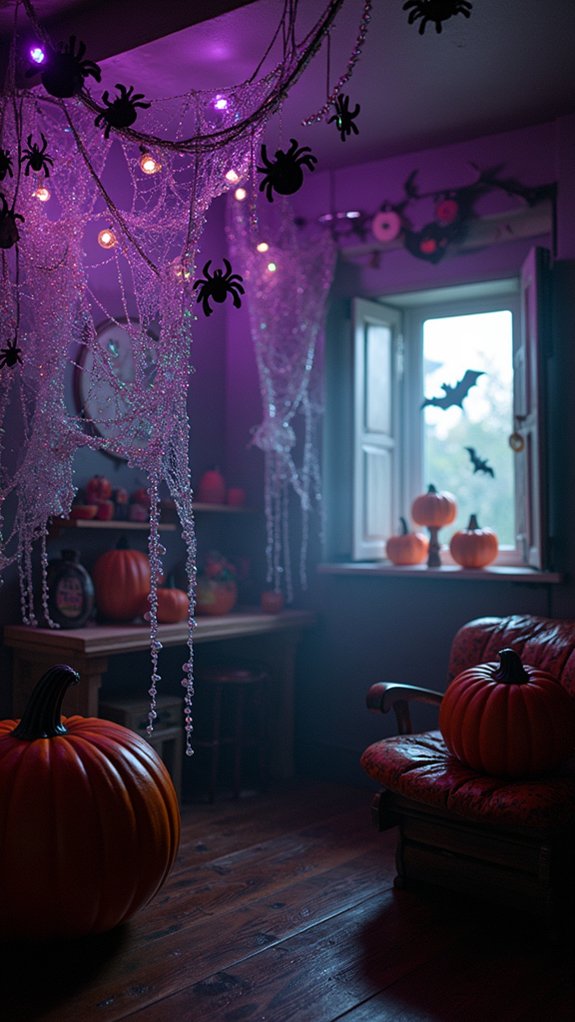 sparkly beaded halloween decor