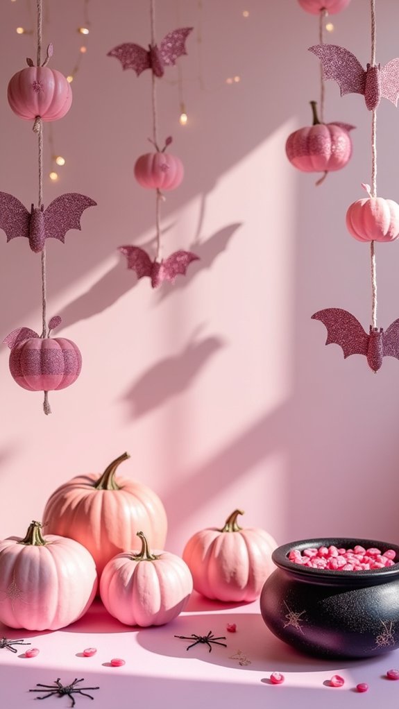 sparkly whimsical halloween decor