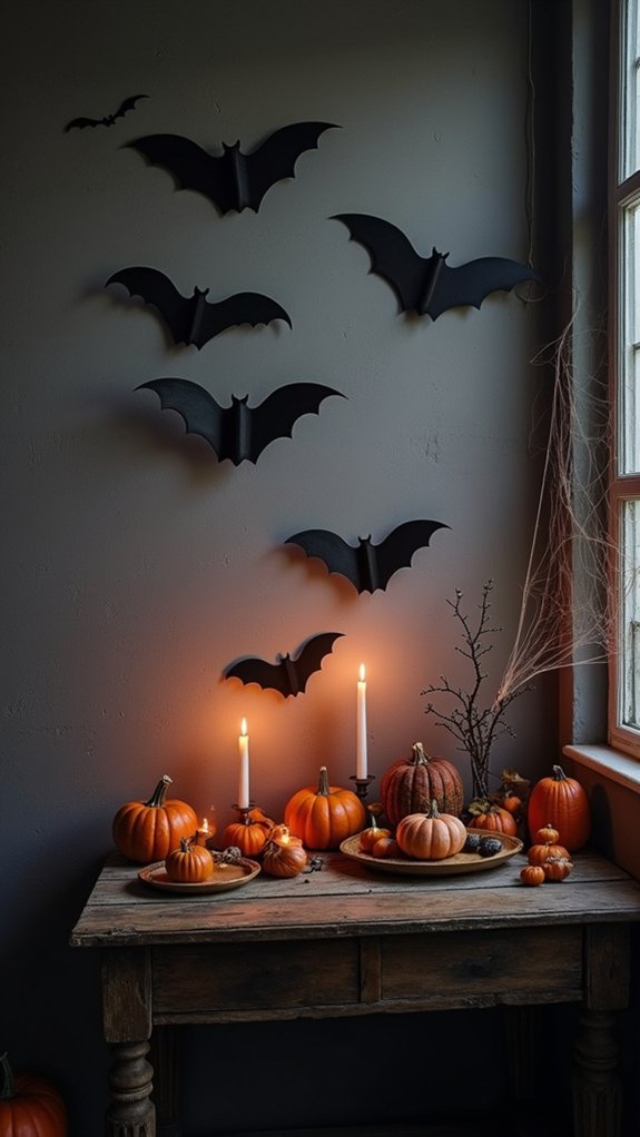 spooky bat wall decorations