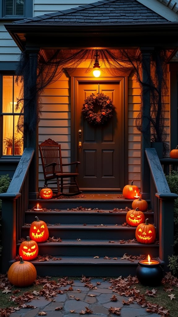 spooky candlelit halloween decor