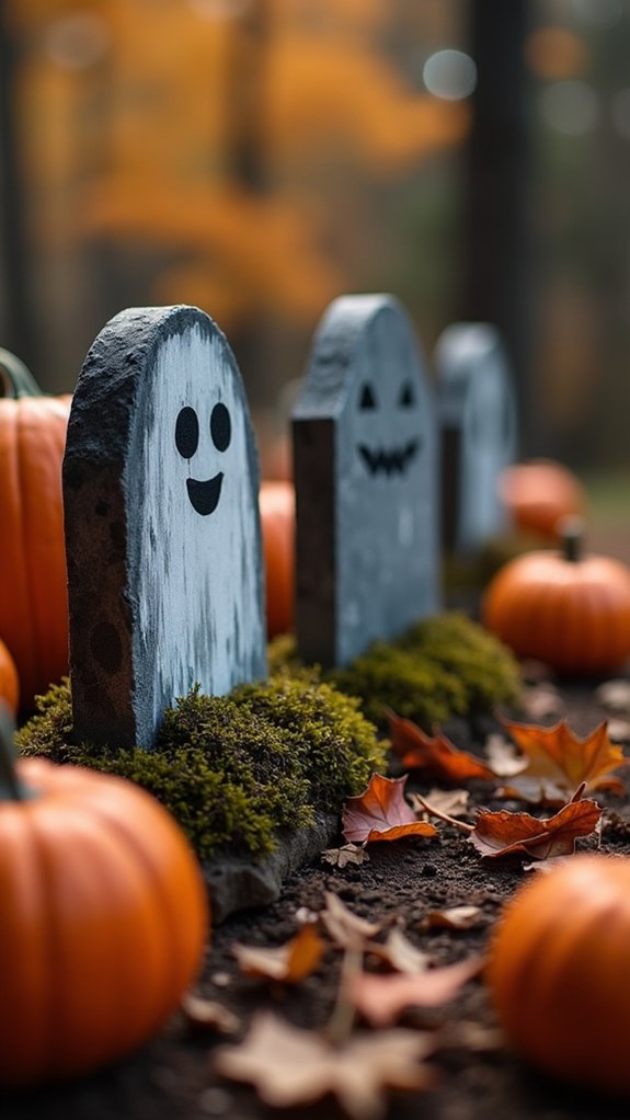 spooky diy headstone project