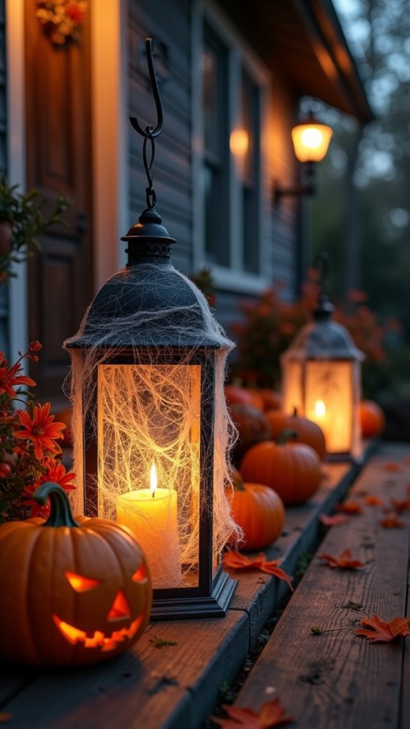 spooky glow with lanterns