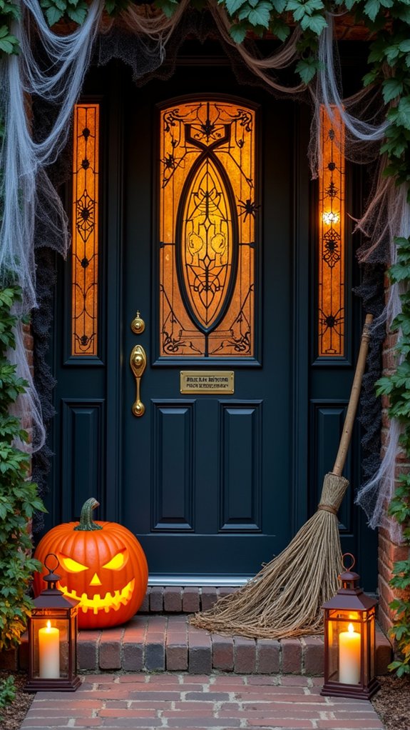 spooky halloween door transformation