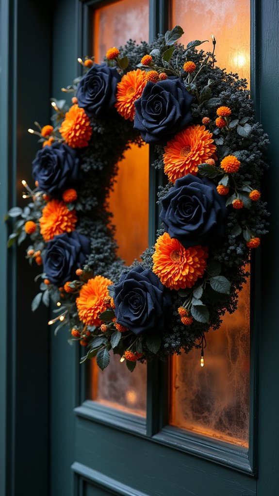 spooky halloween door wreaths