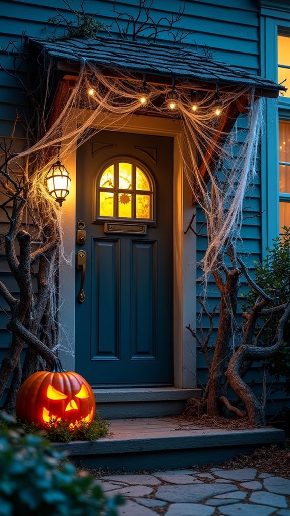 spooky halloween porch decor