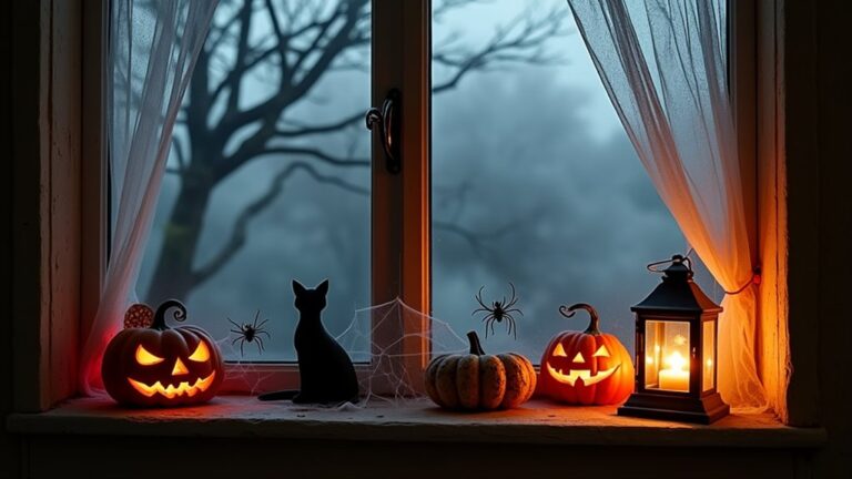 spooky halloween window decorations