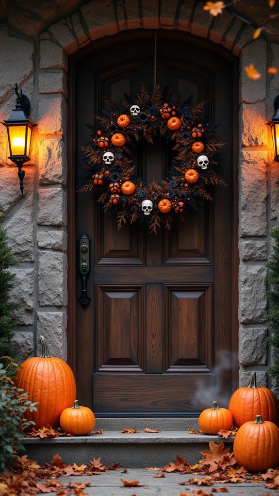 spooky halloween wreath decorations