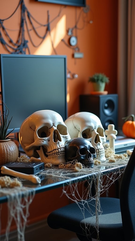 spooky office halloween accents