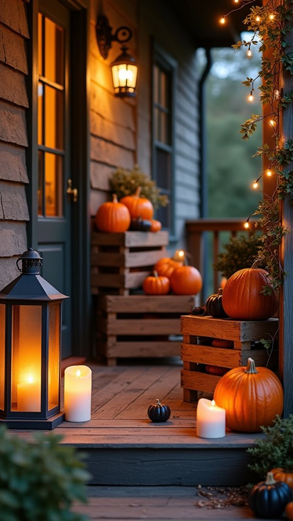 spooky outdoor lantern ambiance