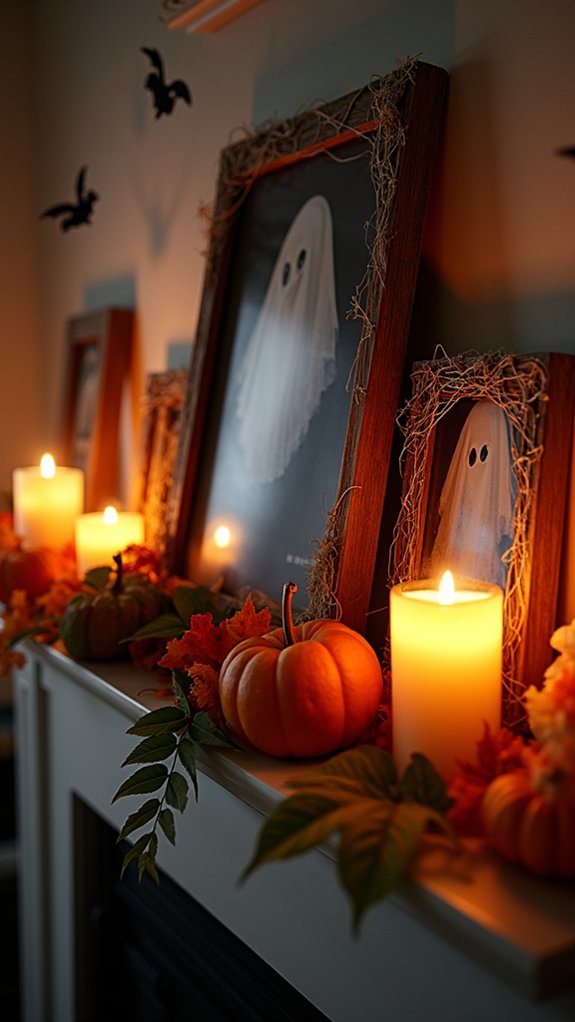 spooky photo frame decorations