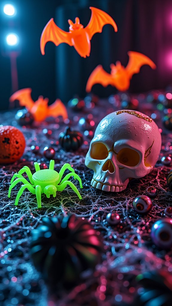 spooky plastic bug decor