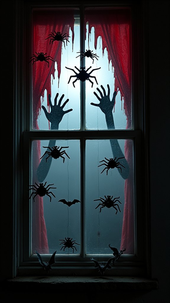 spooky realistic spider decor