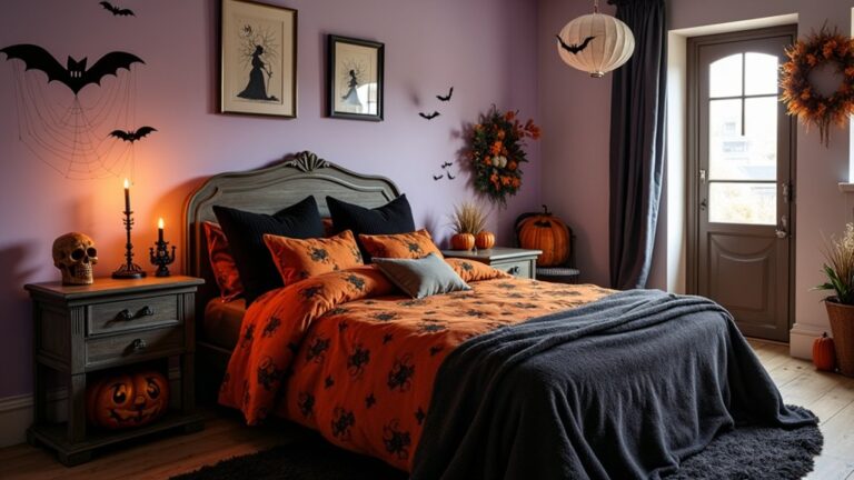 spooky seasonal bedroom decor