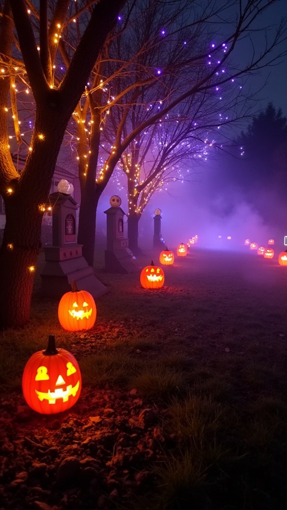spooky spotlighting creates atmosphere