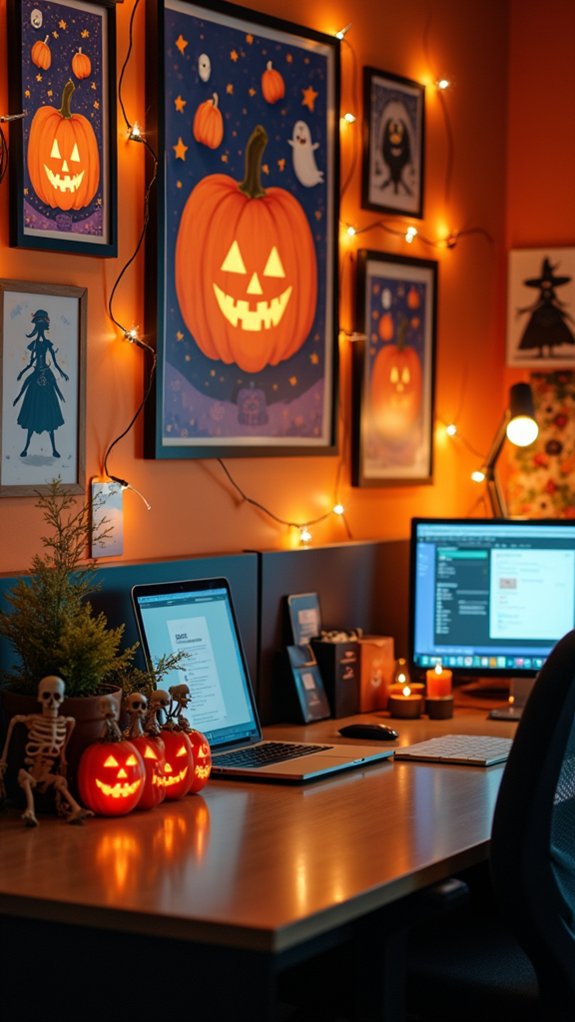 spooky themed wall decorations