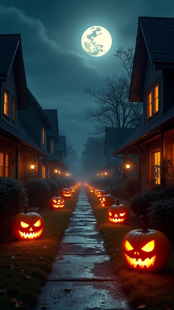 spooky warm window displays