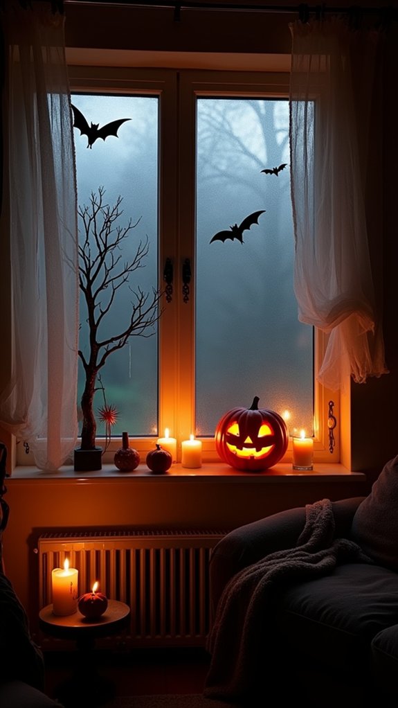 spooky window silhouettes project