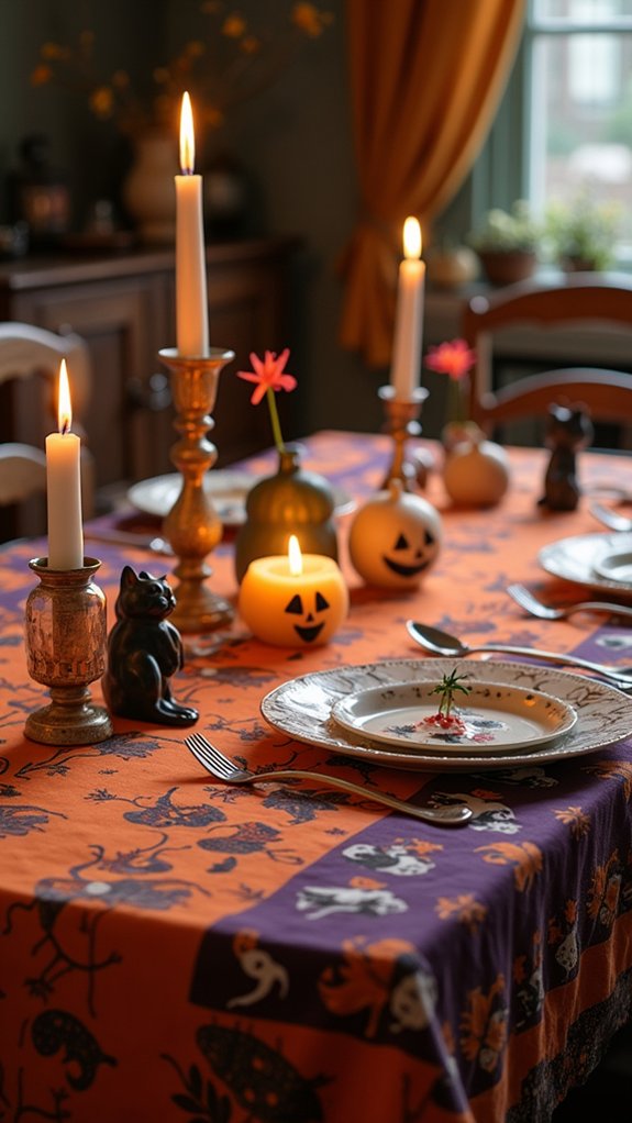 traditional halloween table decor