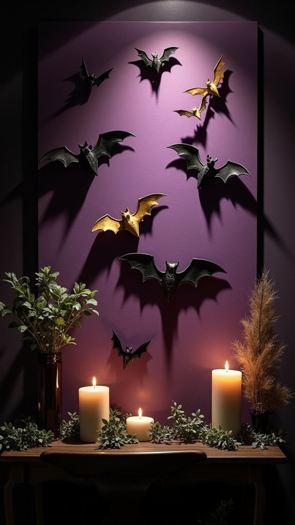 unique bat wall decor