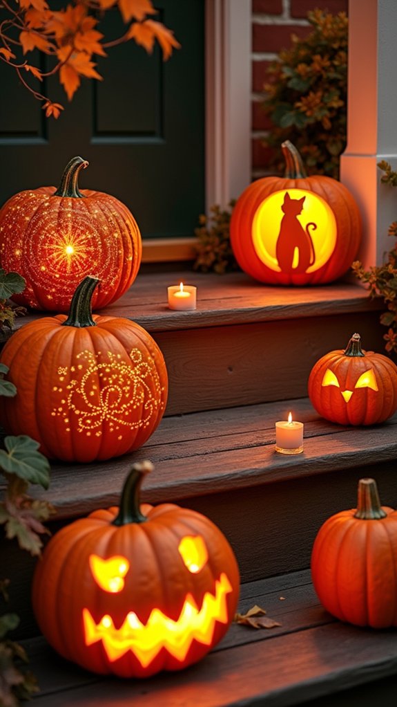 unique designed festive pumpkins