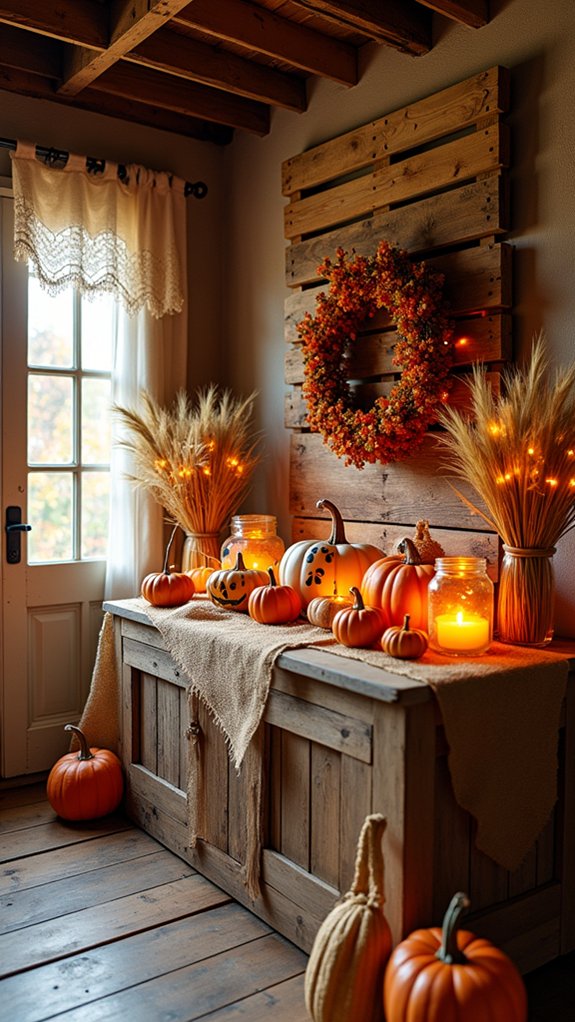 upcycled halloween pallet decor